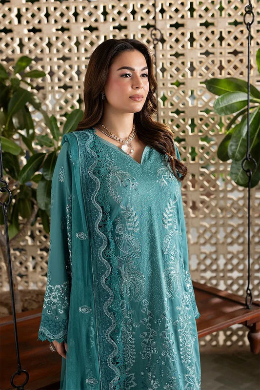 Picture of Raeesa - Seraya Embroidered Viscose Silk Collection - SR-04 - Unstitched - Available at Raja Sahib