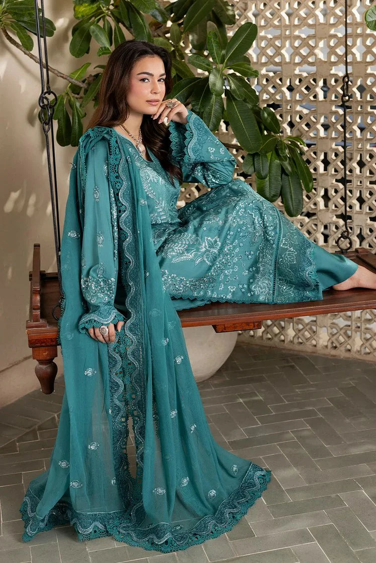 Picture of Raeesa - Seraya Embroidered Viscose Silk Collection - SR-04 - Unstitched - Available at Raja Sahib