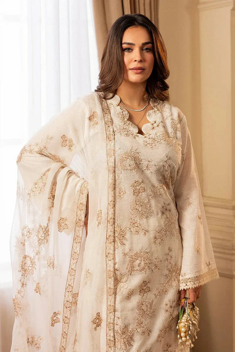 Picture of Noor e Fajar - Shahtaj Embroidered Karandi Collection - KR-203 - Unstitched - Available at Raja Sahib