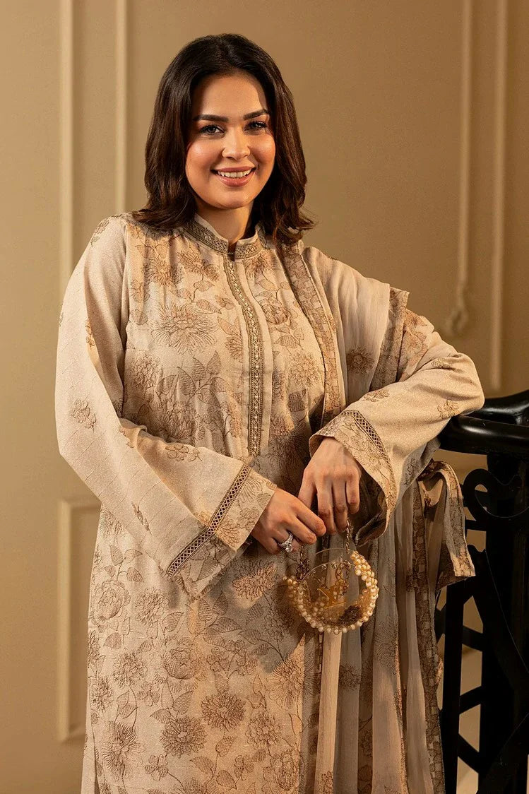 Picture of Noor e Fajar - Shahtaj Embroidered Karandi Collection - KR-205 - Unstitched - Available at Raja Sahib