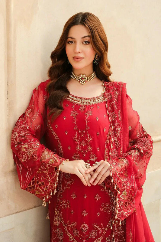 Picture of Raeesa - Inayat Luxury Embroidered Chiffon Collection - HU-52 - Unstitched - Available at Raja Sahib