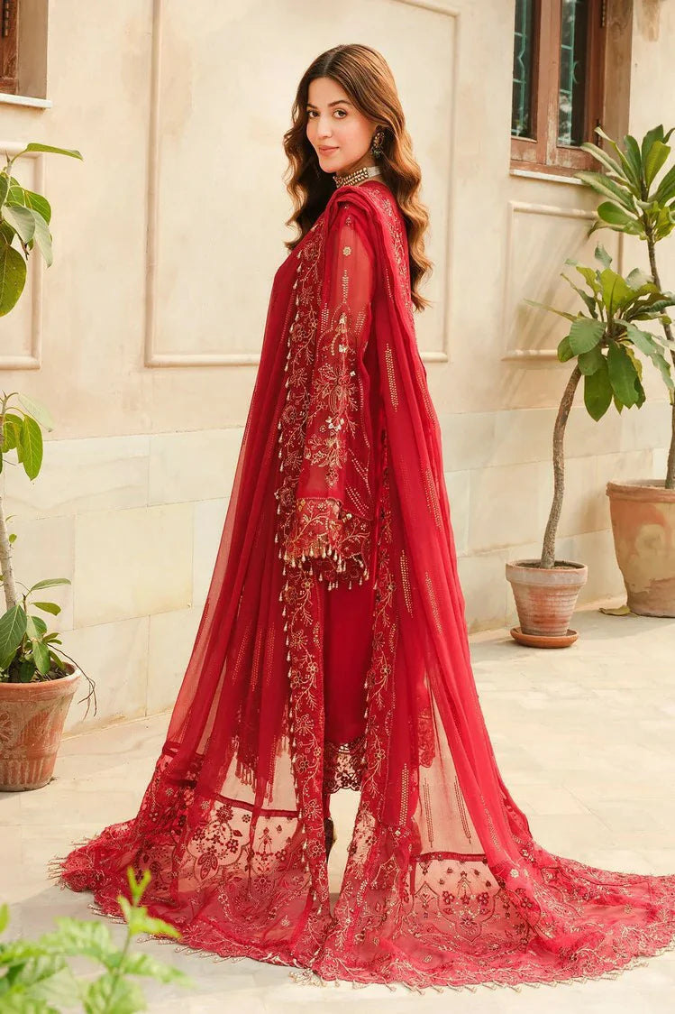 Picture of Raeesa - Inayat Luxury Embroidered Chiffon Collection - HU-52 - Unstitched - Available at Raja Sahib