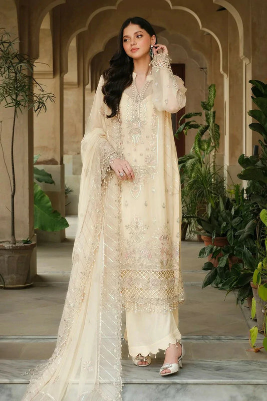 Picture of Raeesa - Inayat Luxury Embroidered Chiffon Collection - HU-53 - Unstitched - Available at Raja Sahib