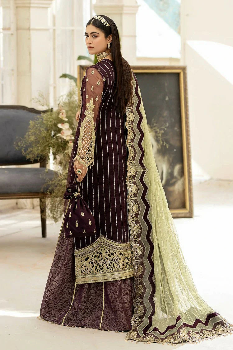 Picture of Raeesa - Dehleez Luxury Chiffon Collection Vol 2 - DL-1011 Celestial Dream - Unstitched - Available at Raja Sahib