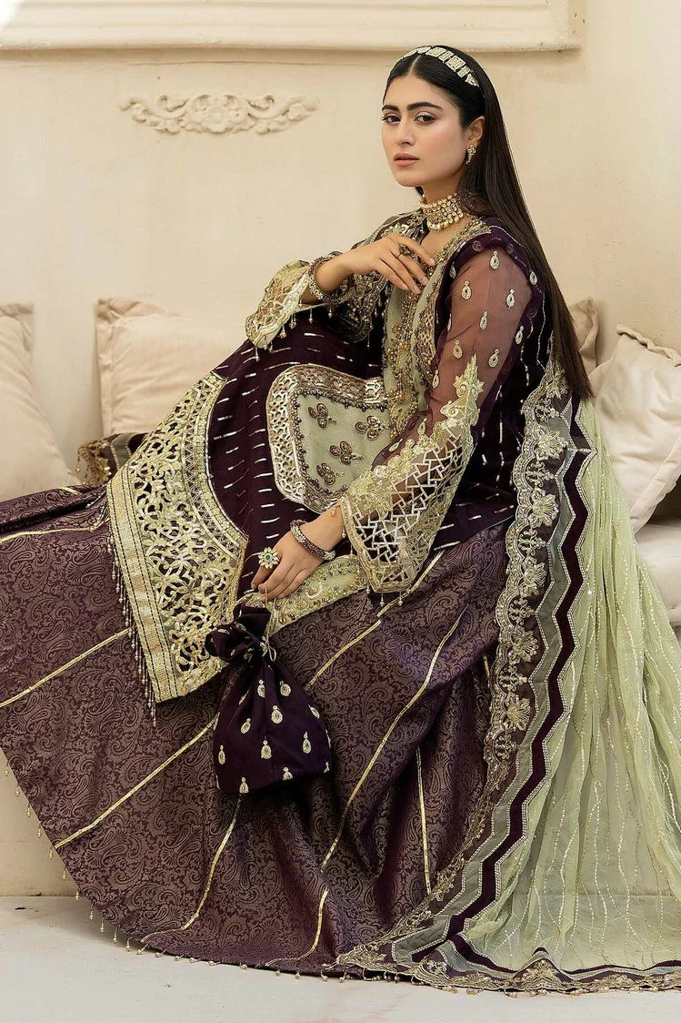 Picture of Raeesa - Dehleez Luxury Chiffon Collection Vol 2 - DL-1011 Celestial Dream - Unstitched - Available at Raja Sahib