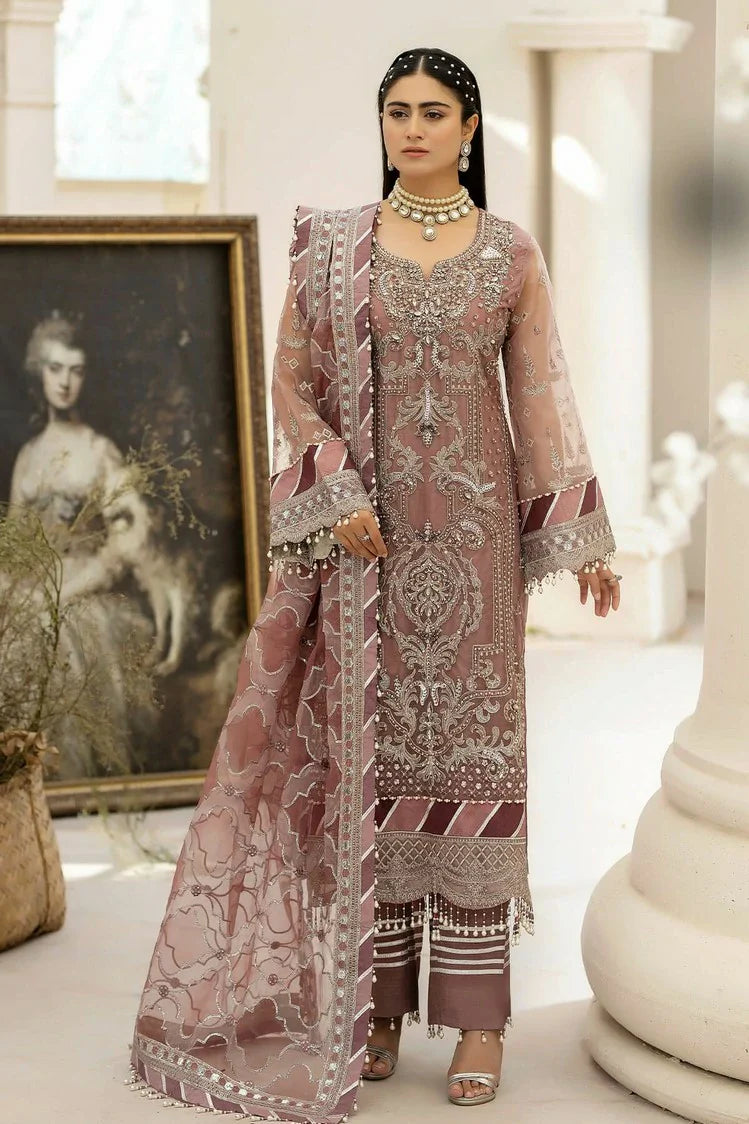 Picture of Raeesa - Dehleez Luxury Chiffon Collection Vol 2 - DL-1012 Persian Jewel - Unstitched - Available at Raja Sahib