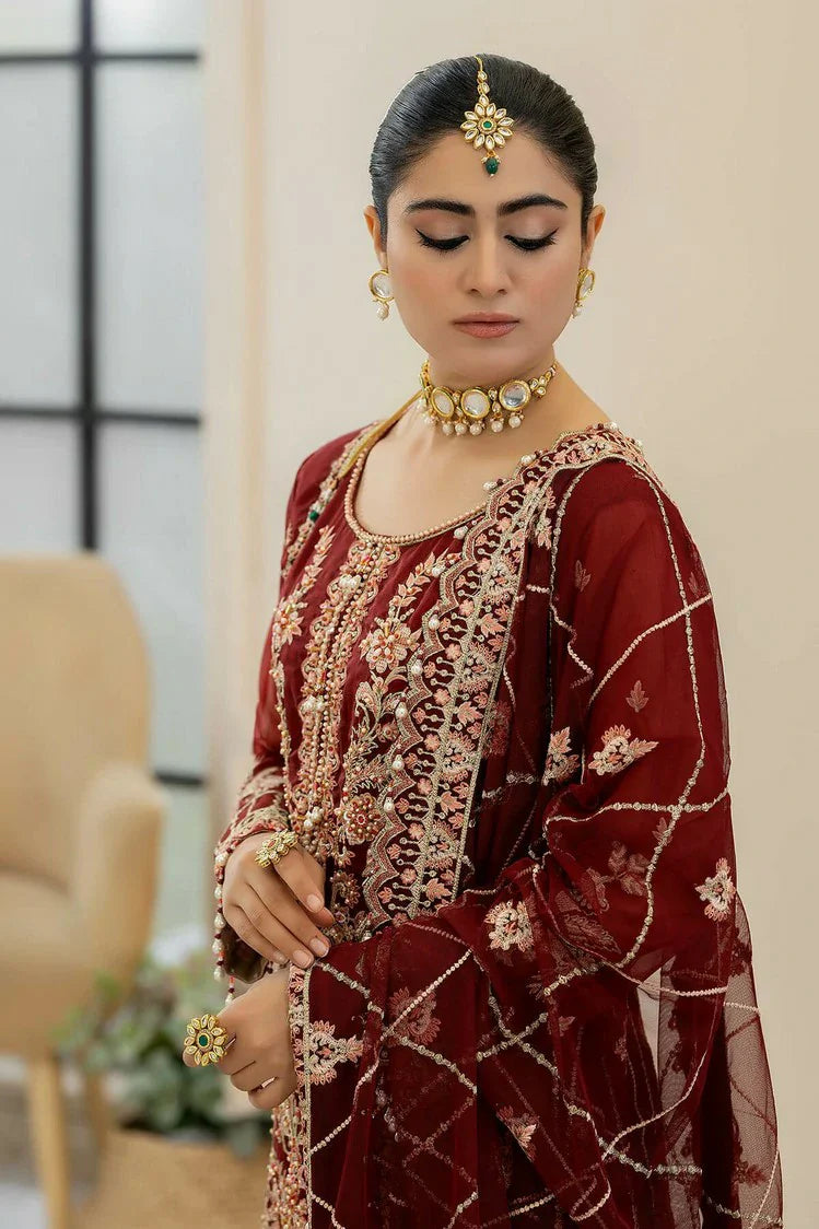 Picture of Raeesa - Dehleez Luxury Chiffon Collection Vol 2 - DL-1015 Roseate Belle - Unstitched - Available at Raja Sahib