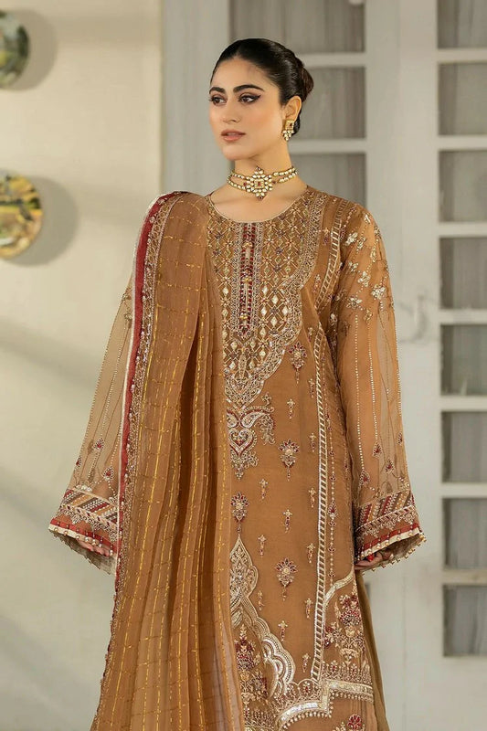 Picture of Raeesa - Dehleez Luxury Chiffon Collection Vol 3 - DL-1025-Tarz-e-Zameen - Unstitched - Available at Raja Sahib