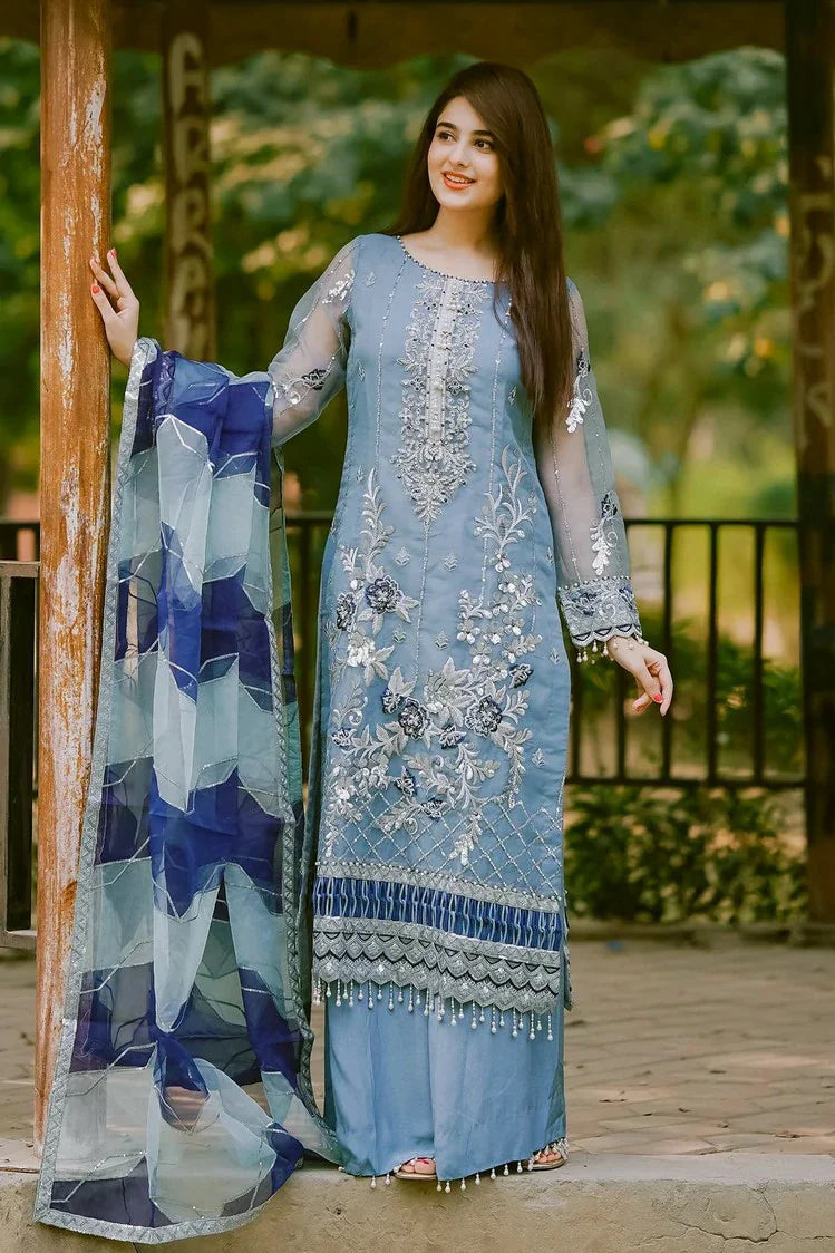 Picture of Raeesa - Dehleez Luxury Chiffon Collection Vol 3 - DL-1028-Khayali - Unstitched - Available at Raja Sahib