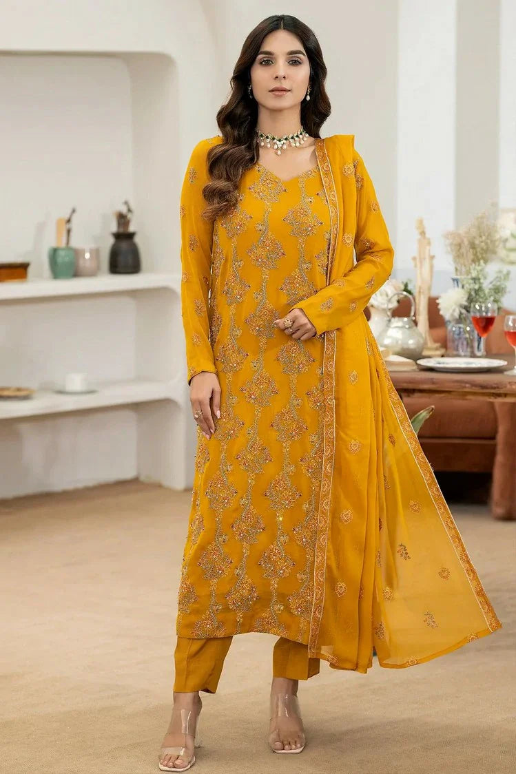 Picture of Noor e Fajar - Bakhtawar Embroidered Chiffon Collection Vol 2 - SN-113 - Unstitched - Available at Raja Sahib