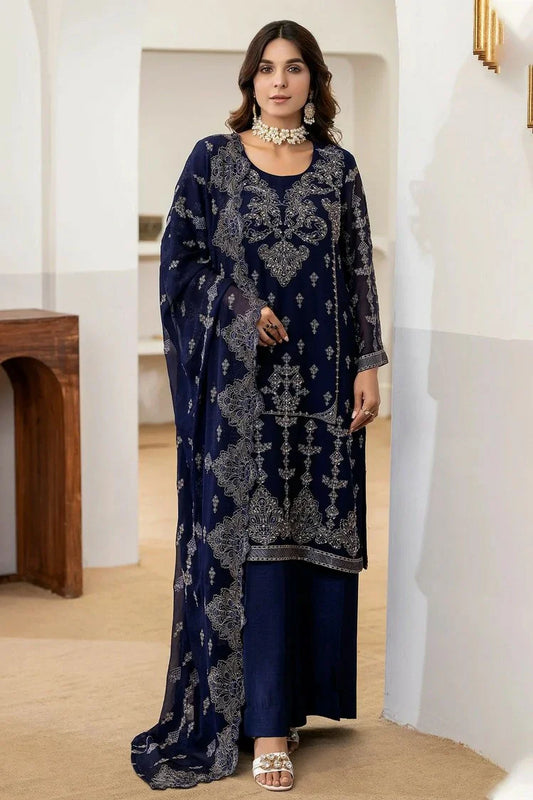 Picture of Noor e Fajar - Bakhtawar Embroidered Chiffon Collection Vol 2 - SN-114 - Unstitched - Available at Raja Sahib