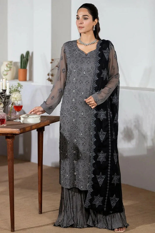 Picture of Noor e Fajar - Bakhtawar Embroidered Chiffon Collection Vol 2 - SN-118 - Unstitched - Available at Raja Sahib