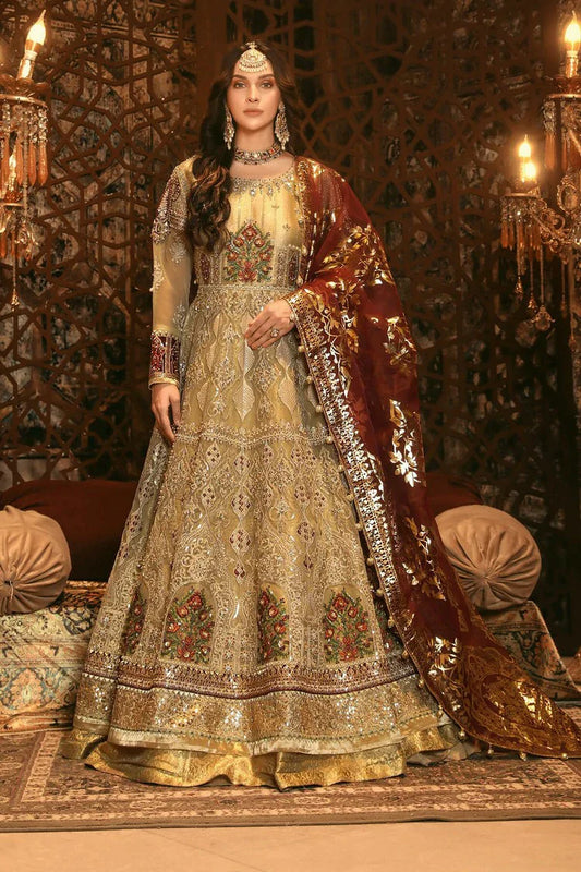 Picture of Raeesa - Nooraniyat Wedding Edition - D1-Camel Golden Skin - Unstitched - Available at Raja Sahib