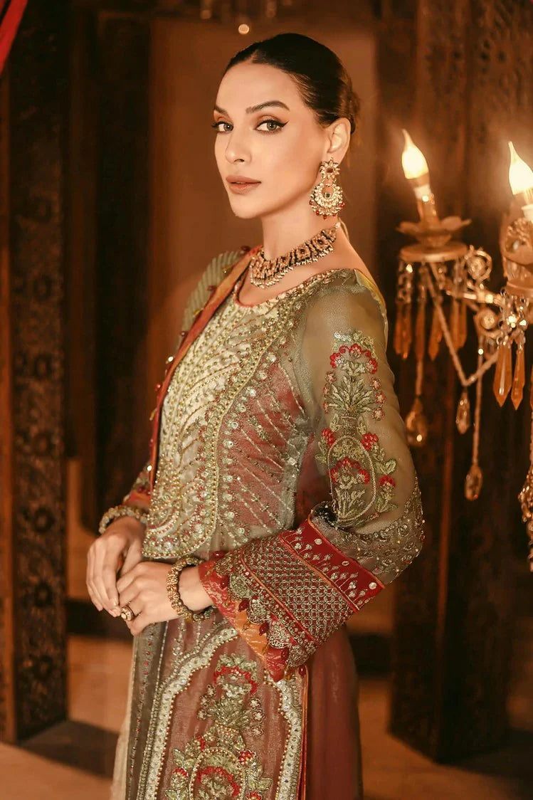 Picture of Raeesa - Nooraniyat Wedding Edition - D10-Peanut Brown - Unstitched - Available at Raja Sahib
