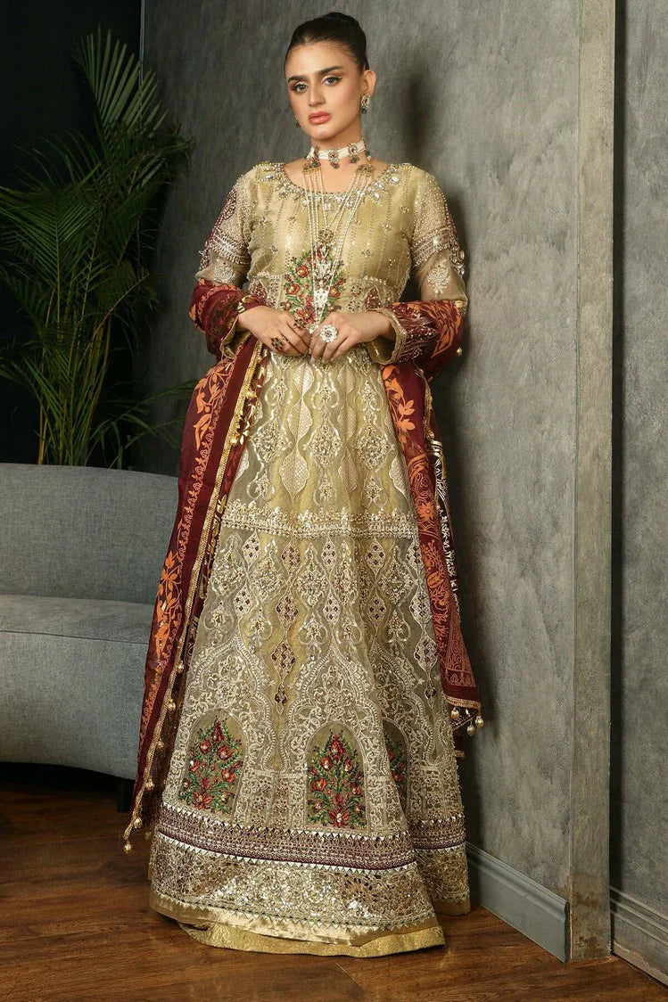 Picture of Raeesa - Nooraniyat Wedding Edition - D1-Camel Golden Skin - Unstitched - Available at Raja Sahib