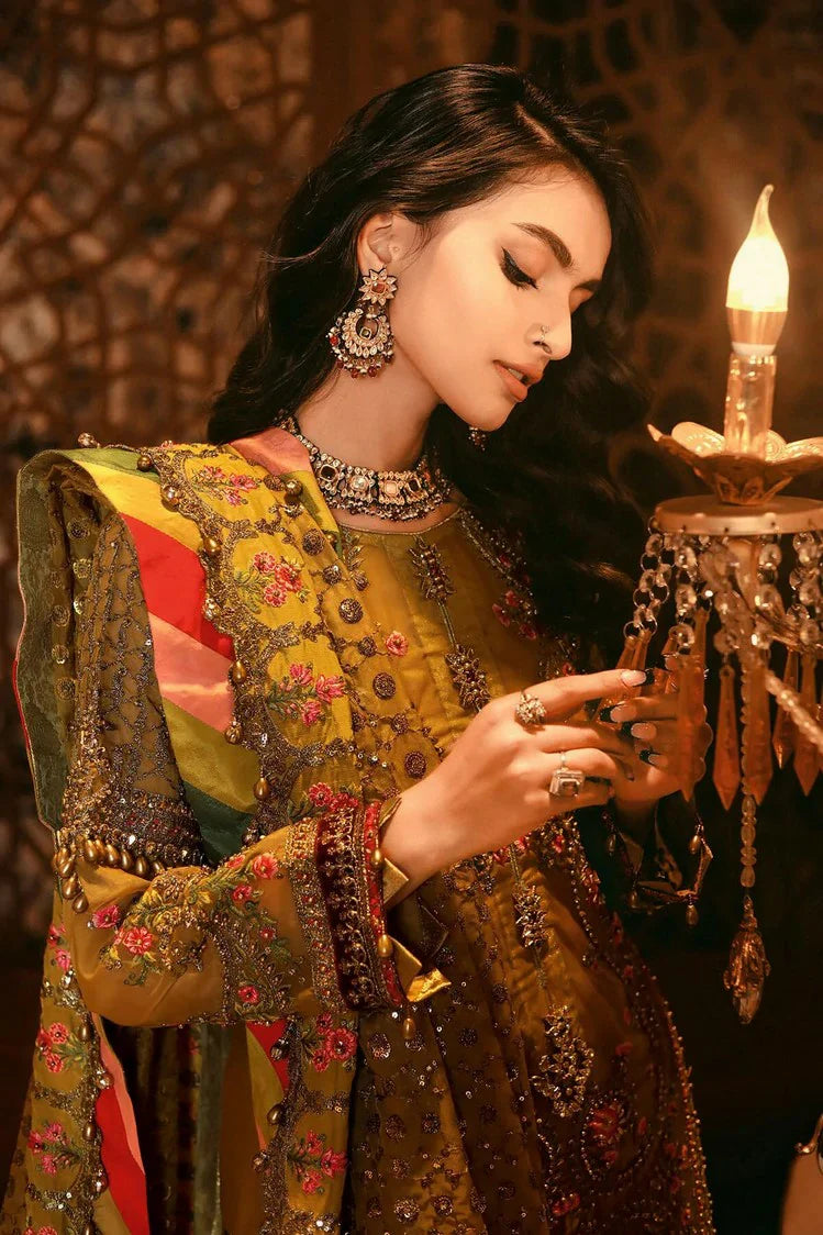 Picture of Raeesa - Nooraniyat Wedding Edition - D2-Olive Green - Unstitched - Available at Raja Sahib