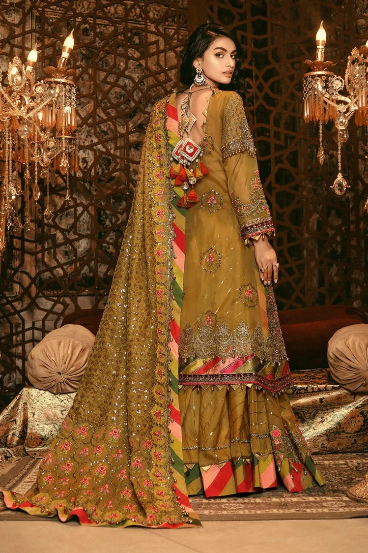 Picture of Raeesa - Nooraniyat Wedding Edition - D2-Olive Green - Unstitched - Available at Raja Sahib