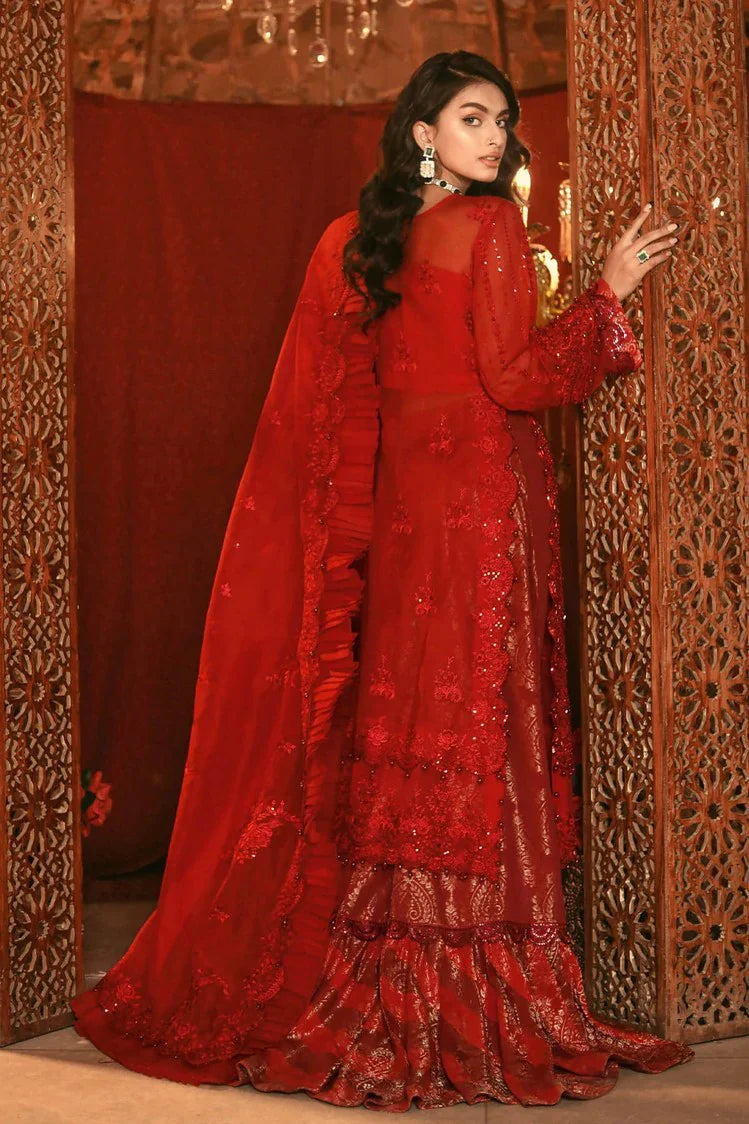 Picture of Raeesa - Nooraniyat Wedding Edition - D4-Crimson Red - Unstitched - Available at Raja Sahib