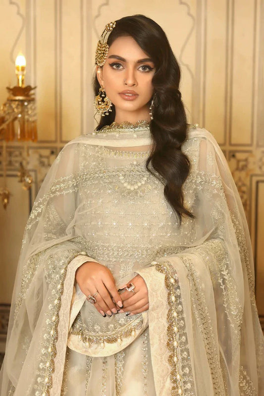 Picture of Raeesa - Nooraniyat Wedding Edition - D6-Rose White - Unstitched - Available at Raja Sahib