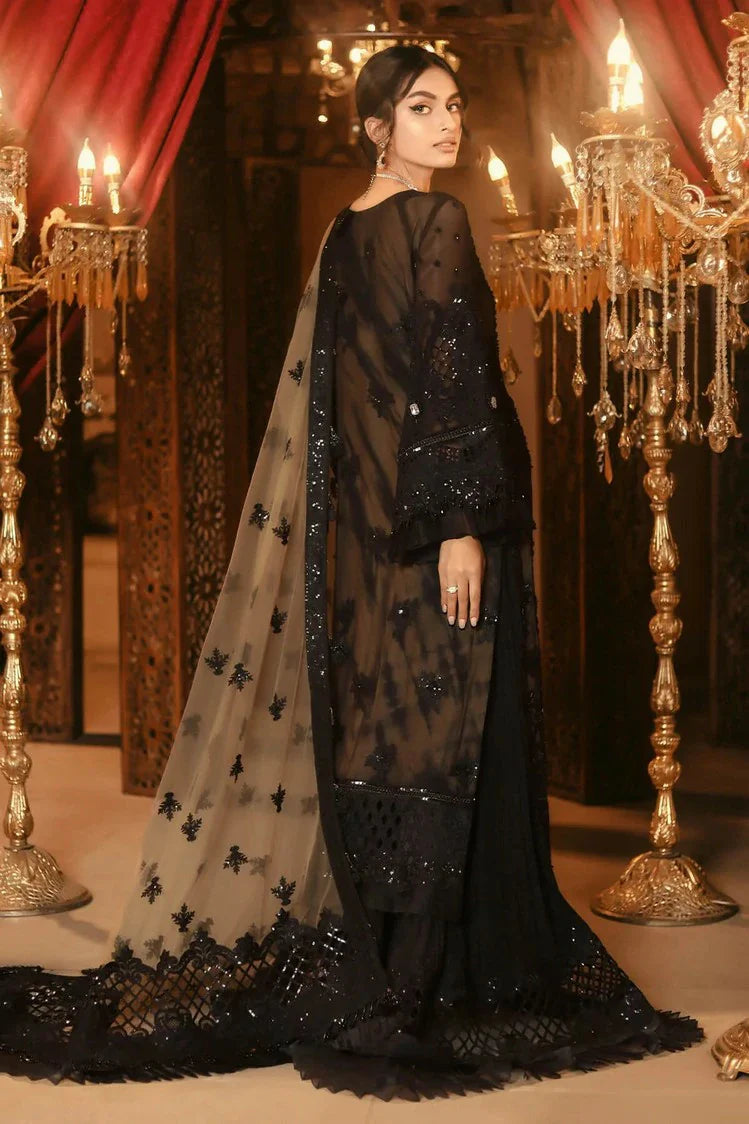 Picture of Raeesa - Nooraniyat Wedding Edition - D7-Midnight Black - Unstitched - Available at Raja Sahib