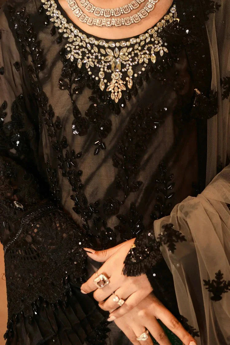 Picture of Raeesa - Nooraniyat Wedding Edition - D7-Midnight Black - Unstitched - Available at Raja Sahib