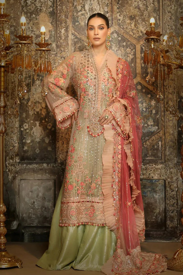 Picture of Raeesa - Nooraniyat Wedding Edition - D8-Blushing Peach - Unstitched - Available at Raja Sahib