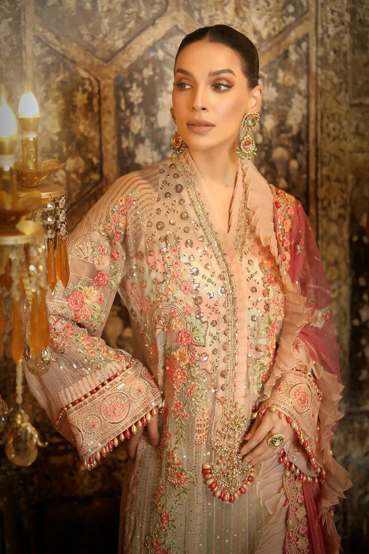 Picture of Raeesa - Nooraniyat Wedding Edition - D8-Blushing Peach - Unstitched - Available at Raja Sahib