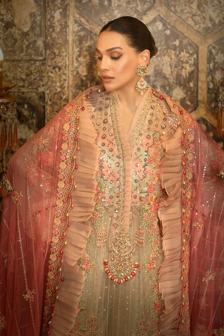 Picture of Raeesa - Nooraniyat Wedding Edition - D8-Blushing Peach - Unstitched - Available at Raja Sahib