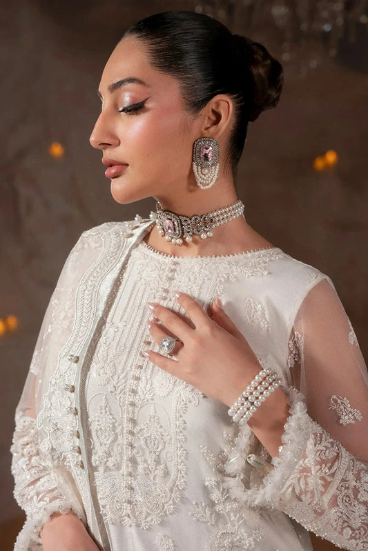 Picture of Zarizaa - Blink Wedding Festivities - ZB07-3UNE02W-PEARL - Unstitched - Available at Raja Sahib