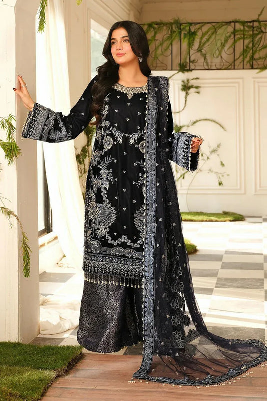 Picture of Raeesa - Sheen Luxury Velvet - HV-01-Nura - Unstitched - Available at Raja Sahib