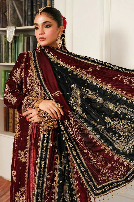 Picture of Raeesa - Sheen Luxury Velvet - HV-03-Sitara - Unstitched - Available at Raja Sahib
