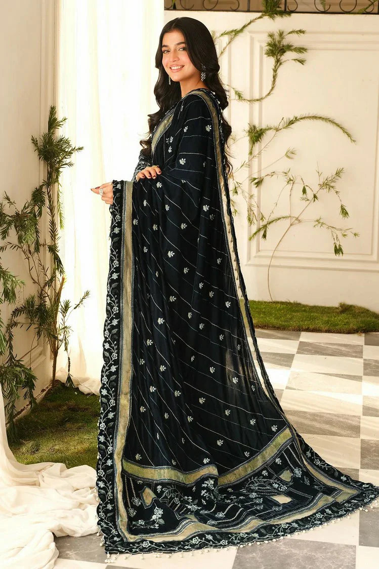 Picture of Raeesa - Sheen Luxury Velvet - HV-05-Zeve - Unstitched - Available at Raja Sahib