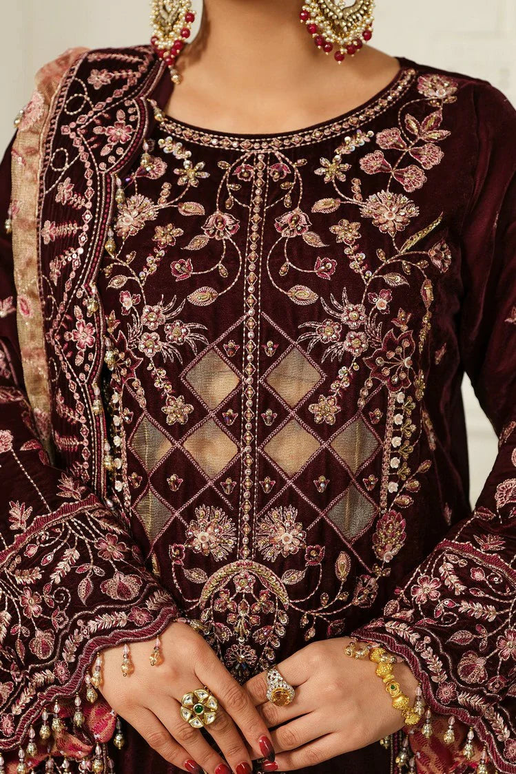Picture of Raeesa - Sheen Luxury Velvet - HV-07-Poosh - Unstitched - Available at Raja Sahib