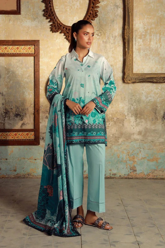 Picture of Sahar - Elara Fall Winter Printed Collection - AW1-25-10-Ocean Flora - Unstitched - Available at Raja Sahib