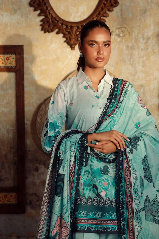 Picture of Sahar - Elara Fall Winter Printed Collection - AW1-25-10-Ocean Flora - Unstitched - Available at Raja Sahib