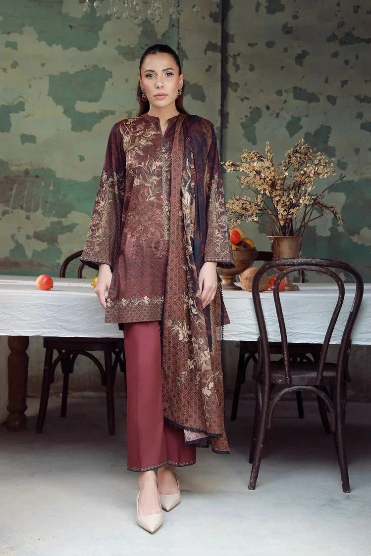 Picture of Sahar - Elara Fall Winter Printed Collection - AW1-25-06-Hazelwood - Unstitched - Available at Raja Sahib