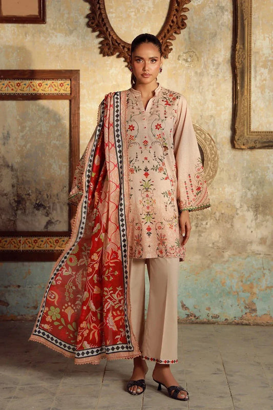 Picture of Sahar - Elara Fall Winter Printed Collection - AW1-25-08-Serene Coral - Unstitched - Available at Raja Sahib