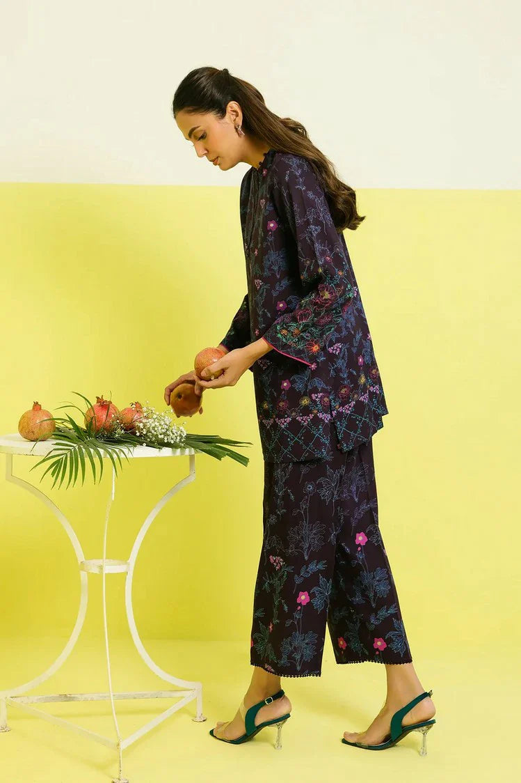 Picture of Sahar - Elara Fall Winter 2 Piece Printed Collection - AW1-25-23-Iris Charm - Unstitched - Available at Raja Sahib