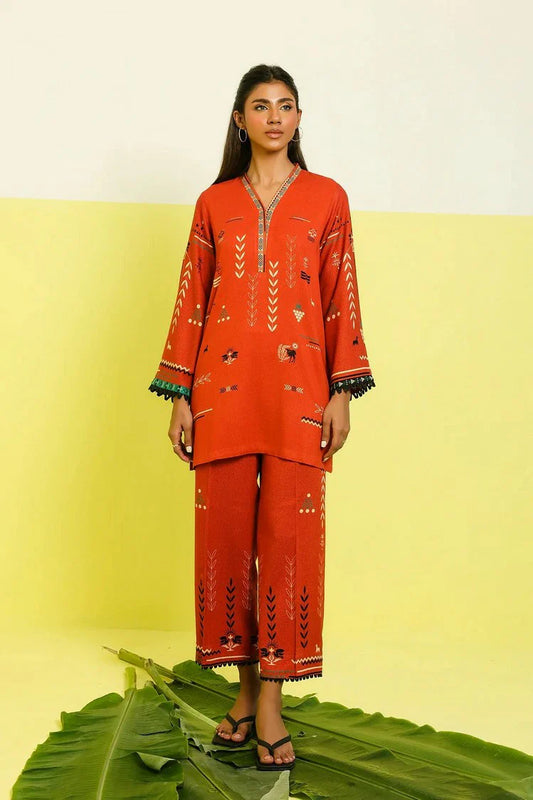 Picture of Sahar - Elara Fall Winter 2 Piece Printed Collection - AW1-25-25-Rustic Aztec - Unstitched - Available at Raja Sahib