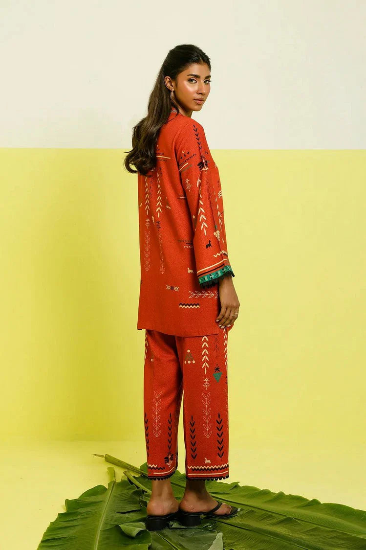 Picture of Sahar - Elara Fall Winter 2 Piece Printed Collection - AW1-25-25-Rustic Aztec - Unstitched - Available at Raja Sahib