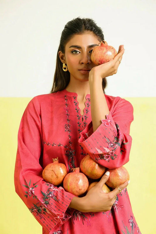 Picture of Sahar - Elara Fall Winter 2 Piece Printed Collection - AW1-25-29-Rosewater Bloom - Unstitched - Available at Raja Sahib