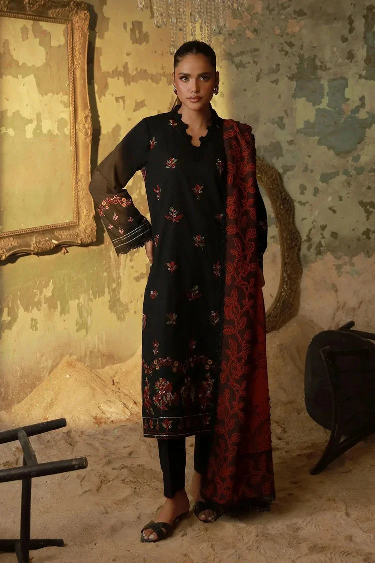Picture of Sahar - Fall Embroidered Edit - AW1-25-12-Scarlet Eclipse - Unstitched - Available at Raja Sahib