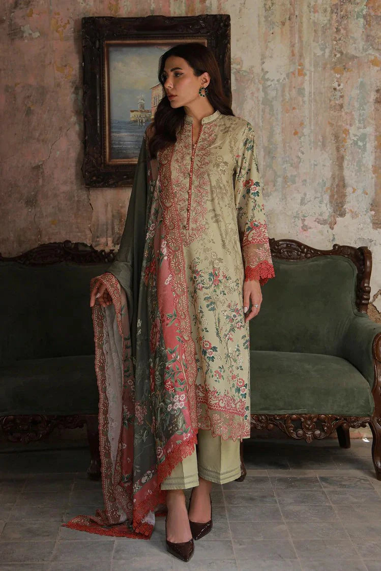 Picture of Sahar - Fall Embroidered Viscose Edit - AW1-25-17-Rose Dust - Unstitched - Available at Raja Sahib