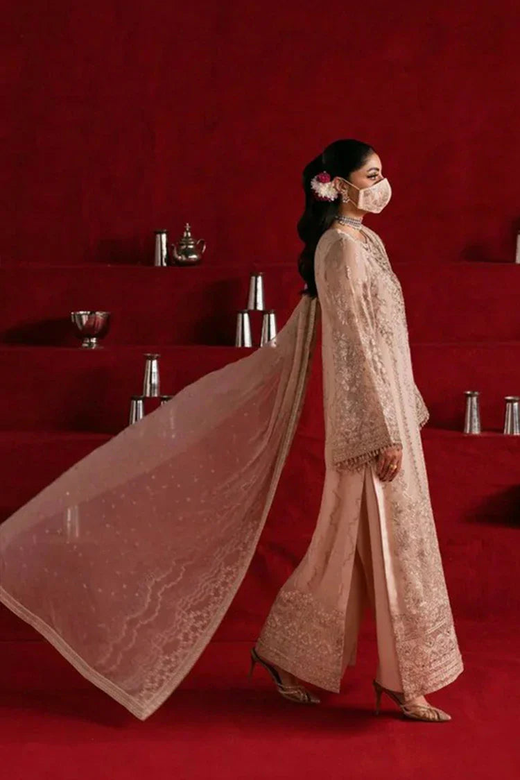 Picture of Flossie - Kohinoor Luxury Chiffon Collection - KOH-101 - Unstitched - Available at Raja Sahib