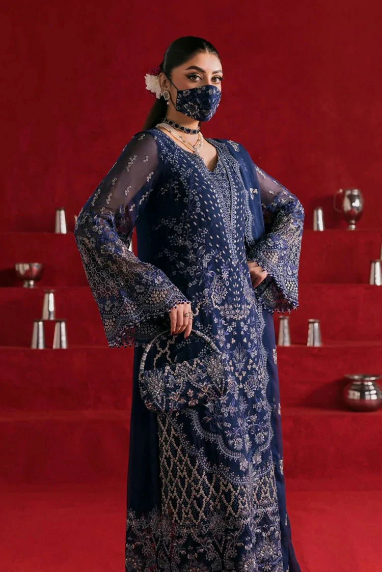 Picture of Flossie - Kohinoor Luxury Chiffon Collection - KOH-103 - Unstitched - Available at Raja Sahib