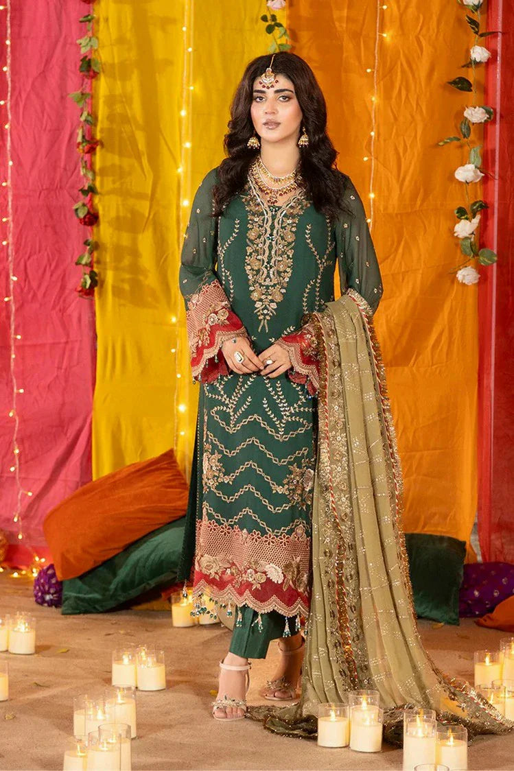 Picture of Imrozia - Shagun Wedding Formals - M-102 Zarva - Unstitched - Available at Raja Sahib