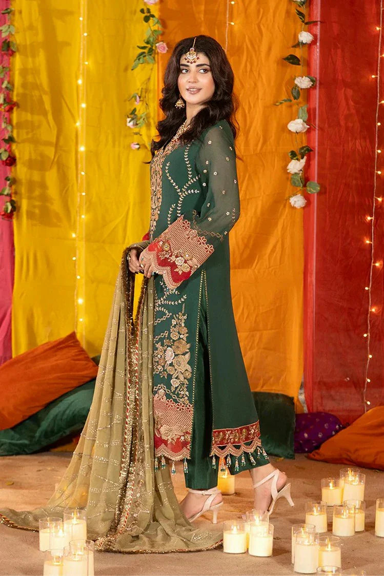 Picture of Imrozia - Shagun Wedding Formals - M-102 Zarva - Unstitched - Available at Raja Sahib