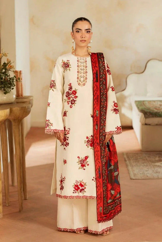 Picture of Rajbari - Nissa Marina Premium Winter Collection - Design 01 - Unstitched - Available at Raja Sahib