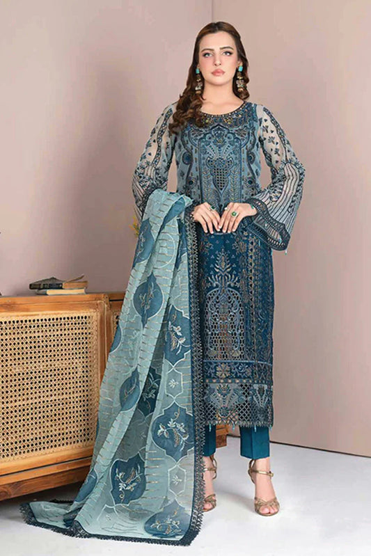 Picture of Janique - JJ Embellish Luxury Collection Vol 10 - Design 02 - Unstitched - Available at Raja Sahib