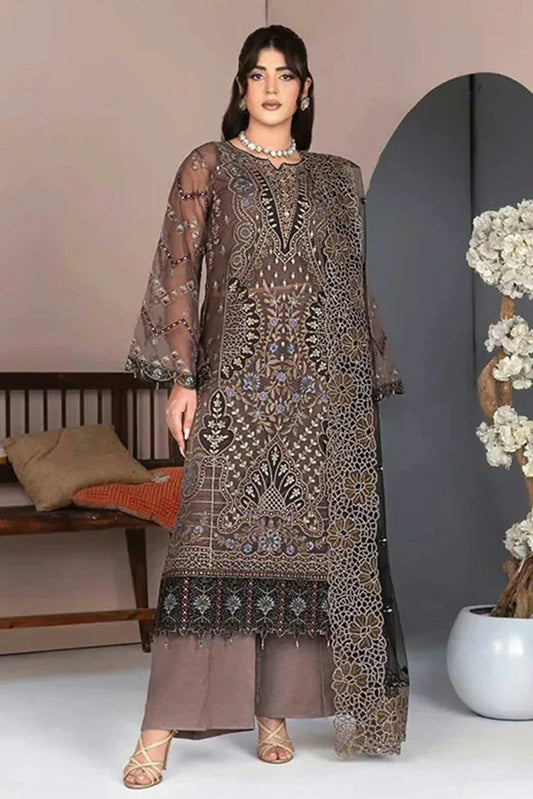 Picture of Janique - JJ Embellish Luxury Collection Vol 10 - Design 03 - Unstitched - Available at Raja Sahib
